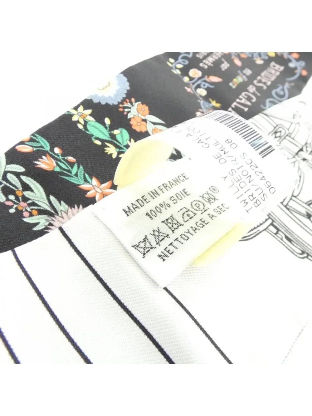 ★SOLD★ Hermes Brides de Gala en Fleurs Twilly Scarf - Picture 4 of 4